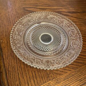 Vintage Crystal Galleries By Fairfield Silver plated Pedestal Small Server 6”